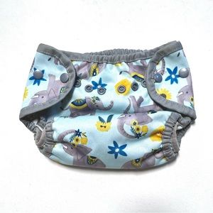 Thirsties Cloth Diaper Cover- Elephant